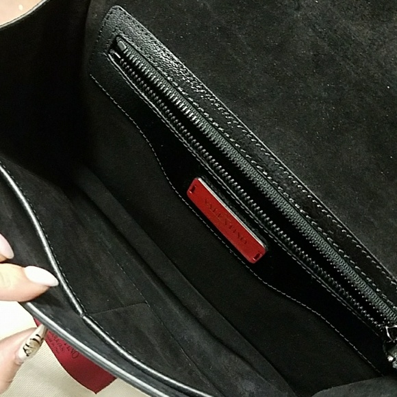 Sold*****Valentino demilune goat skin black ombre - Picture 7 of 8